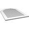 Ekena Millwork Octagonal Top Surface Mount PVC Gable Vent w/ 3-1/2"W x 1"P Standard Frame, 28"W x 40"H GVPOT28X4001SN - alternate 2